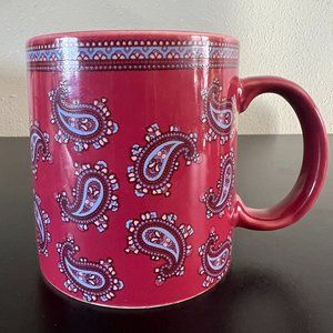 Retro 1960s Style Paisley Pattern Ceramic Mug ~ Boho ~ Hippies ~ Flower Power